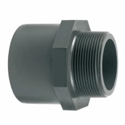 Aquatech Raccords Hydrauliques Pour Piscine Embout Fileté PVC à Coller/visser Pour Plomberie De Piscine - Diamètre 63/75 Mm