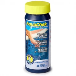 Produit D'entretien Piscine Languettes D'analyse Piscine Traitée Aux UV Ou PHMB - AquaChek Peroxyde 3 En 1 - 25 Languettes