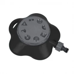 Arroseur Oscillant Et Asperseur Arroseur Jardin Polyvalent 8 Fonctions Arrosage 360° Fitt Plastique Noir