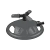 Fitt Arroseur Oscillant Et Asperseur Arroseur Rotatif Circulaire 3 Bras Embase Jardin Buses Réglables Gris