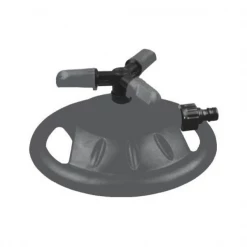 Fitt Arroseur Oscillant Et Asperseur Arroseur Rotatif Circulaire 3 Bras Embase Jardin Buses Réglables Gris