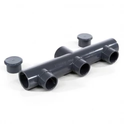 Aquatech Raccords Hydrauliques Pour Piscine Collecteur 3 Voies Conduits Aspiration Piscine - Diamètre 50 Mm - PVC