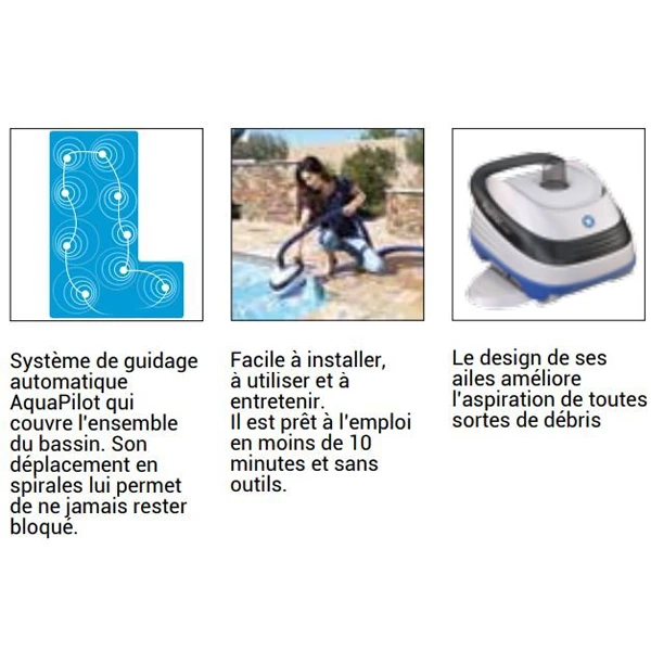 Robots Et Aspirateur De Piscine Robot Navigator Pro V-Flex Piscines 12 X 6 M Hayward ABS Blanc – Image 6