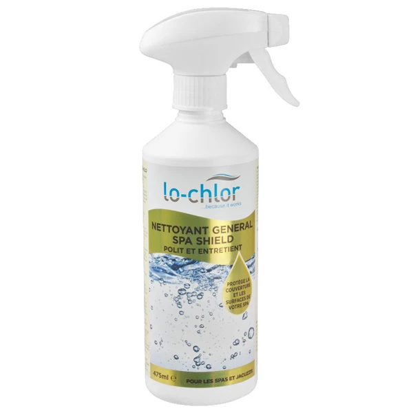 Produit D'entretien Piscine Nettoyant Général Pour Spa Et Jacuzzis - Lo-chlor - Nettoie Et Protège Les Surfaces - Spray De 475 Ml SCP-France LCC-500-0494