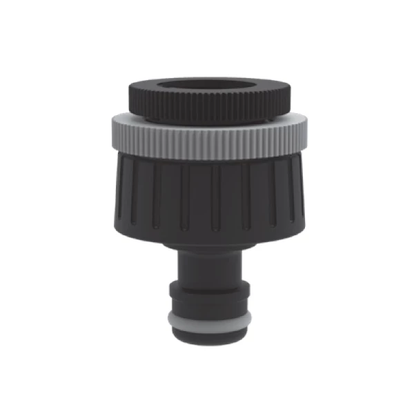 Nez De Robinet Raccord Nez Robinet Multi-filetage Fitt 20x27mm 15x21mm Plastique Noir – Image 2