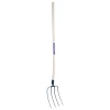 Outillage De Jardinier Fourche à Fumier 4 Dents Perrin Emmanchement Cintré 135 Cm 626229