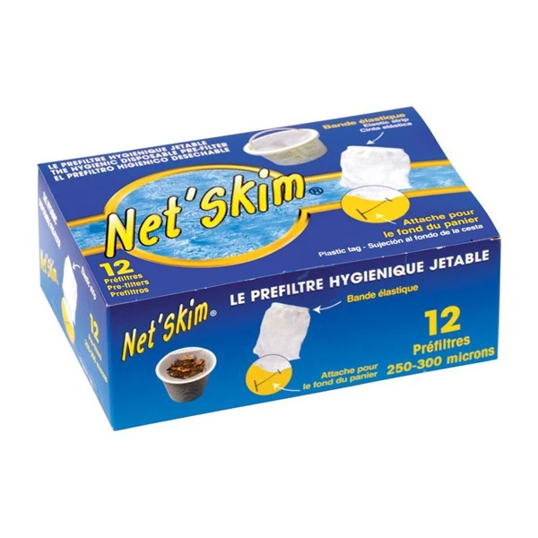 TOUCAN Produit D'entretien Piscine Préfiltre Universel Jetable Net'Skim Pour Panier Skimmer Piscine Et Spa Boîte De 12 – Image 2