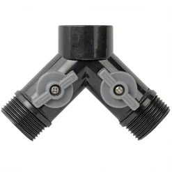 Fitt Sélecteur D'arrosage Raccord Sélecteur 2 Directions Fileté F20x27 Double Sortie M20x27