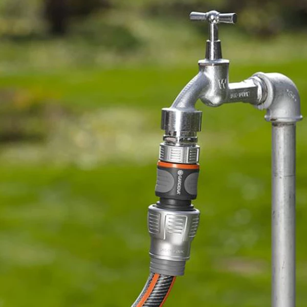 Raccord Rapide Arrosage Raccord Arrosage Rapide Premium Tuyau 19 Mm Gardena A Fixer Nez Robinet – Image 4