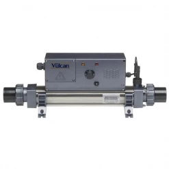 Electro Engineering Pompe à Chaleur Et Réchauffeur Pour Piscine Réchauffeur De Piscine électrique - Vulcan Analogique Titane - 9kW Triphasé 400 Volts