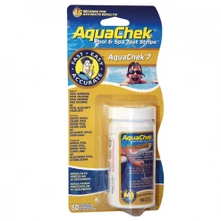 Produit D'entretien Piscine Languettes D'analyse Pour Piscine - AquaChek 7 - 7 Tests En Simultanés - Flacon De 50