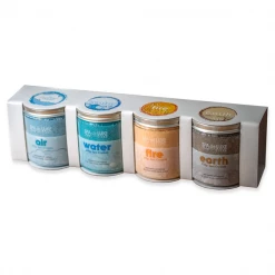 AQUAFINESSE Robots Et Accessoires De Piscine Et Spa Cristaux Parfumés Air Water Fire Earth Pour Spa - Aromathérapie Spa De Luxe - Lot De 4 Pots