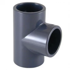 Aquatech Raccords Hydrauliques Pour Piscine Té 90° à Coller En PVC - Diamètre 63 Mm Pour Plomberie De Piscine