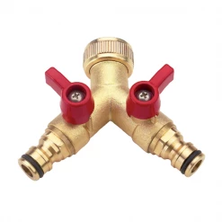 Fitt Sélecteur D'arrosage Raccord Automatique Sélecteur 2 Directions Vannes Arrêt Robinet Laiton