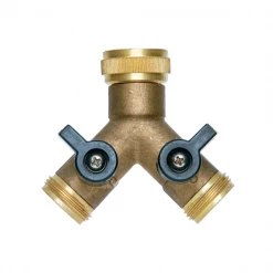 Fitt Sélecteur D'arrosage Sélecteur Y 2 Directions 1F 2M 20x27mm Vannes Robinet Laiton