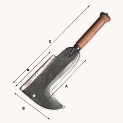Outillage De Jardinier Serpe Coupe-ronce Deux Taillants Travaux élagage Lame Acier 23 Cm Perrin