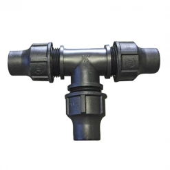 Goutte à Goutte Raccord Té Compression Tuyau Goutte à Goutte Ø 13x16mm Fitt PE Noir